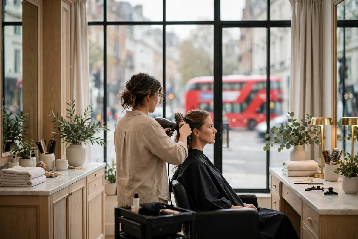 London beauty scene with salon styling, skincare and makeup in London