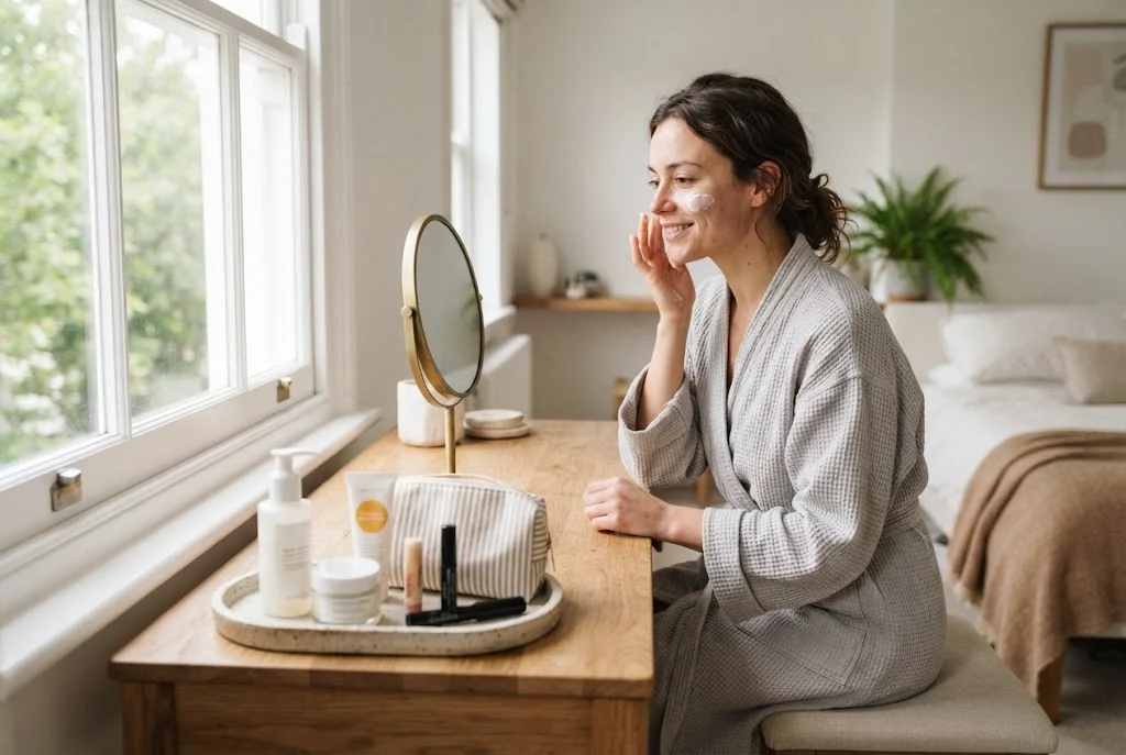 Beauty routine for beginners with simple skincare and makeup essentials